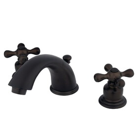 Elements of Design EB975X Two Handle 8" to 16" Widespread Lavatory Faucet with Retail Pop-up, Oil Rubbed Bronze