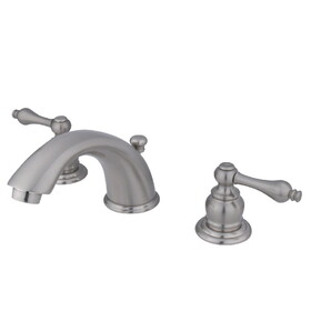 Elements of Design EB978AL Two Handle 8" to 16" Widespread Lavatory Faucet with Retail Pop-up, Satin Nickel