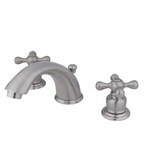 Elements of Design EB978X Two Handle 8" to 16" Widespread Lavatory Faucet with Retail Pop-up, Satin Nickel