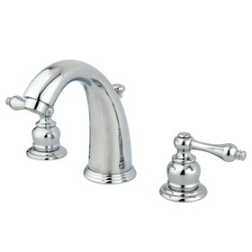Elements of Design EB981AL Two Handle 8" to 16" Widespread Lavatory Faucet with Retail Pop-up, Polished Chrome