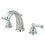 Elements of Design EB981FL Two Handle 8" to 16" Widespread Lavatory Faucet with Retail Pop-up, Polished Chrome