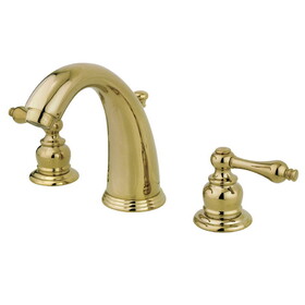Elements of Design EB982AL Two Handle 8" to 16" Widespread Lavatory Faucet with Retail Pop-up, Polished Brass