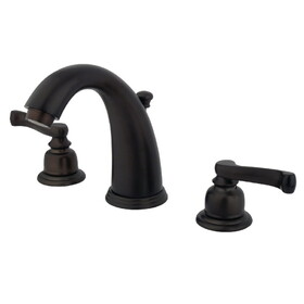 Elements of Design EB985FL Two Handle 8" to 16" Widespread Lavatory Faucet with Retail Pop-up, Oil Rubbed Bronze