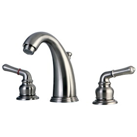 Elements of Design EB988 8-Inch Widespread Lavatory Faucet with Retail Pop-Up, Brushed Nickel