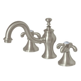 Elements of Design EC7168TX 8-Inch Widespread Lavatory Faucet with Brass Pop-Up, Brushed Nickel