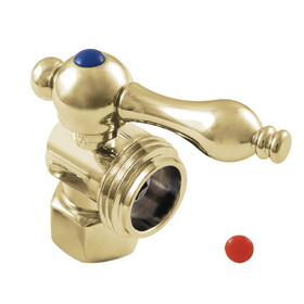 Elements of Design ECC13002 Angle Stop with 1/2" IPS x 3/4" Hose Thread, Polished Brass Finish