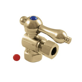Elements of Design ECC33102 Angle Stop with 3/8" IPS x 3/8" OD Compression, Polished Brass Finish