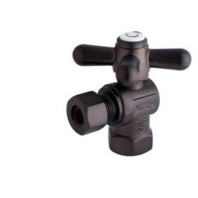 Elements of Design ECC33105X Angle Stop with 3/8" IPS x 3/8" OD Compression, Oil Rubbed Bronze Finish