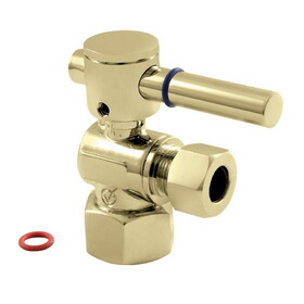 Elements of Design ECC43102DL Angle Stop with 1/2" IPS x 3/8" OD Compression, Polished Brass Finish