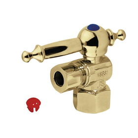 Elements of Design ECC43102TL Angle Stop with 1/2" IPS x 3/8" OD Compression, Polished Brass Finish