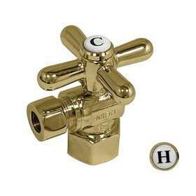 Elements of Design ECC43102X Angle Stop with 1/2" IPS x 3/8" OD Compression, Polished Brass Finish