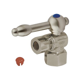 Elements of Design ECC43108KL Angle Stop with 1/2" IPS x 3/8" OD Compression, Satin Nickel Finish