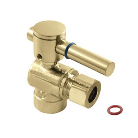 Elements of Design ECC43202DL Angle Stop with 1/2" Sweat x 3/8" OD Compression, Polished Brass Finish