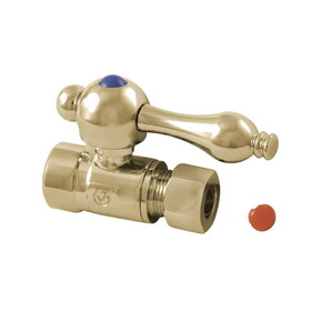 Elements of Design ECC43252 Straight Stop with 1/2" Sweat x 3/8" OD Compression, Polished Brass Finish