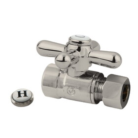 Elements of Design ECC43258X Straight Stop with 1/2" Sweat x 3/8" OD Compression, Satin Nickel Finish