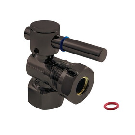 Elements of Design ECC44105DL Angle Stop with 1/2" IPS x 1/2" or 7/16" Slip Joint, Oil Rubbed Bronze Finish