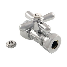 Elements of Design ECC44151X Straight Stop with 1/2" IPS x 1/2" or 7/16" Slip Joint, Polished Chrome Finish