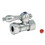 Elements of Design ECC44151 Straight Stop with 1/2" IPS x 1/2" or 7/16" Slip Joint, Polished Chrome Finish