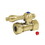 Elements of Design ECC44152 Straight Stop with 1/2" IPS x 1/2" or 7/16" Slip Joint, Polished Brass Finish