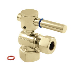 Elements of Design ECC44402DL 1/2-Inch FIP X 1/2-Inch OD Comp Angle Stop Valve, Polished Brass