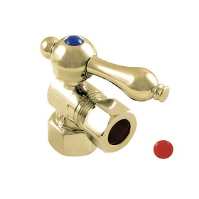 Elements of Design ECC44402 Angle Stop with 1/2" IPS x 1/2" OD Compression, Polished Brass Finish