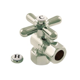 Elements of Design ECC44408X Angle Stop with 1/2" IPS x 1/2" OD Compression, Satin Nickel Finish