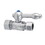Elements of Design ECC44451KL Straight Stop With 5/8" OD Compression x 1/2" OD Compression, Polished Chrome Finish