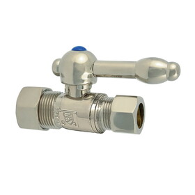 Elements of Design ECC44458KL Straight Stop With 5/8" OD Compression x 1/2" OD Compression, Satin Nickel Finish