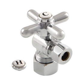 Elements of Design ECC53301X Classic Angle Stop with 5/8" OD Compression x 3/8" OD Compression, Polished Chrome Finish