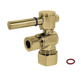Elements of Design ECC53302DL Angle Stop with 5/8" OD Compression x 3/8" OD Compression, Polished Brass Finish
