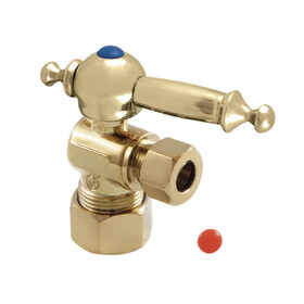 Elements of Design ECC53302TL Angle Stop with 5/8" OD Compression x 3/8" OD Compression, Polished Brass Finish