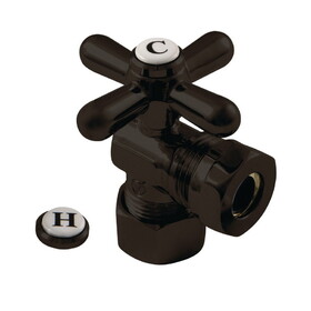 Elements of Design ECC54305X Classic Angle Stop with 5/8" OD Compression x 1/2" or 7/16" Slip Joint, Dark Bronze
