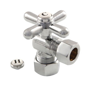 Elements of Design ECC54401X Angle Stop with 5/8" OD Compression x 1/2" OD Compression, Polished Chrome Finish