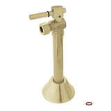 Elements of Design ECC83202DL 1/2-Inch Sweat 3/8-Inch OD Comp Angle Shut Off Valve with 5 Extension, Polished Brass