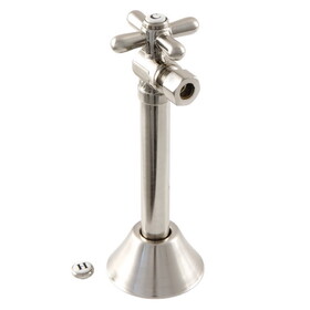 Elements of Design ECC83208X 1/2" Sweat, 3/8" OD Compression Angle Shut-off Valve with 5" Extension, Satin Nickel Finish