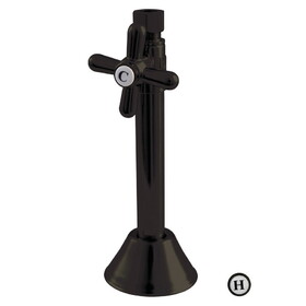 Elements of Design ECC83255X Straight Stop with 1/2" Sweat, 3/8" OD Compression Angle and 5" Extension, Oil Rubbed Bronze Finish
