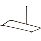 Elements of Design ED3135 D-Type Shower Rod, Oil Rubbed Bronze