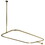 Elements of Design ED3152 Shower Ring with Ceiling Support, Polished Brass