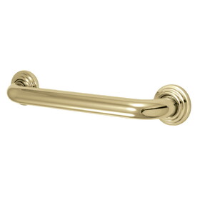 Elements of Design EDR214122 12-Inch Decorative 1-1/4-Inch OD Grab Bar, Polished Brass
