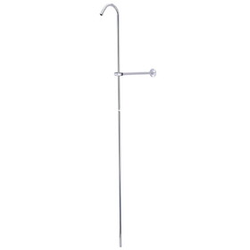Elements of Design EDR601 Shower Riser And Wall Support, Polished Chrome
