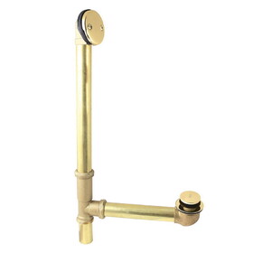 Elements of Design EDTT2162 16&#8243; Bathtub Waste and Overflow Drain, Polished Brass