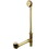 Elements of Design EDTT2182 18" Tub Waste & Overflow with Tip Toe Drain, Polished Brass Finish