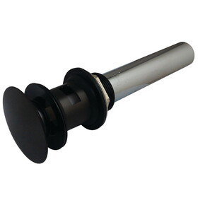 Elements of Design EDV6005 Push Pop-up with Overflow Hole, Oil Rubbed Bronze Finish