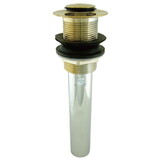 Elements of Design EDV8002 Push Pop-Up Drain without Overflow, Polished Brass