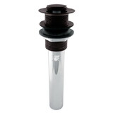 Elements of Design EDV8005 Push Pop-Up Drain without Overflow, Oil Rubbed Bronze