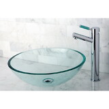 Elements of Design EDVSPCC1 1/2-Inch Round Tempered Glass Vessel Sink, Crystal Clear