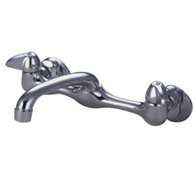 Elements of Design EF102 Two Handle Wall Mount Kitchen Faucet, Polished Chrome