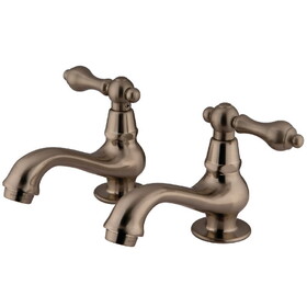Elements of Design ES1108AL Two Handle Basin Faucet Set, Satin Nickel