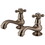 Elements of Design ES1108AX Two Handle Basin Faucet Set, Satin Nickel
