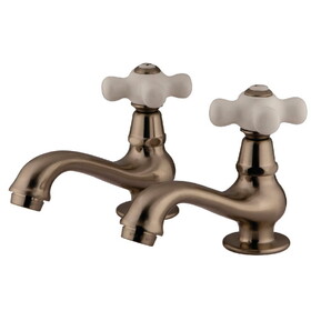 Elements of Design ES1108PX Two Handle Basin Faucet Set, Satin Nickel